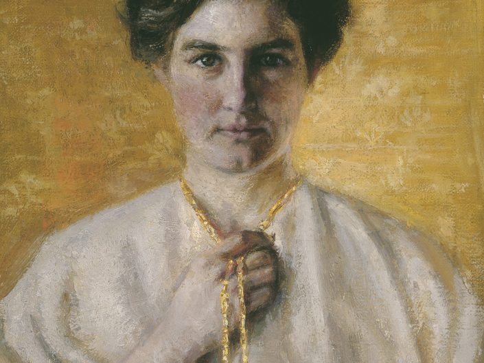 Self Portrait at Age 16 With Gold Chain 1896