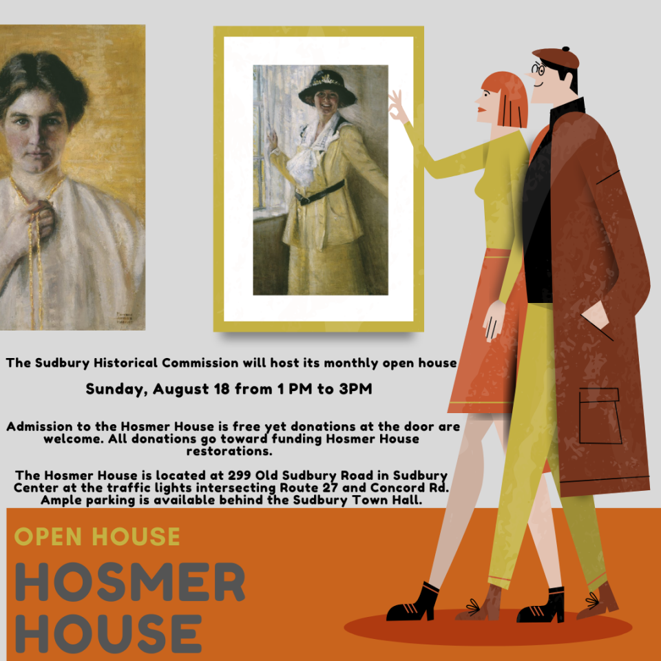 Hosmer House Open House flyer. Information provided in post.